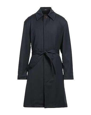 Navy blue Cool wool Full-length jacket