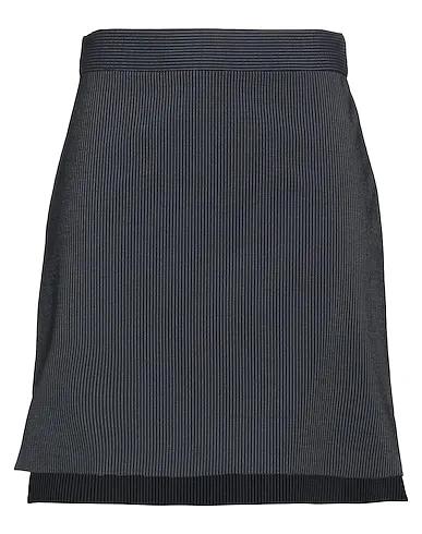 Navy blue Cool wool Mini skirt