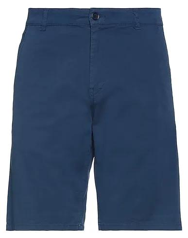 Navy blue Cotton twill Shorts & Bermuda