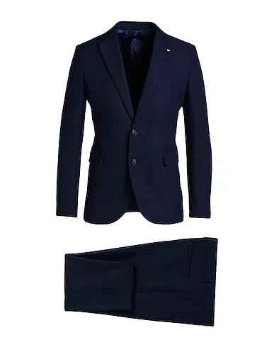 Navy blue Cotton twill Suits