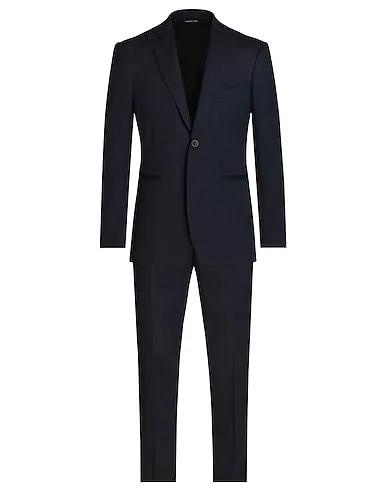 Navy blue Cotton twill Suits