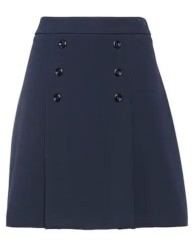 Navy blue Crêpe Mini skirt