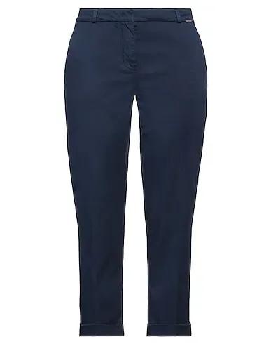Navy blue Gabardine Cropped pants & culottes
