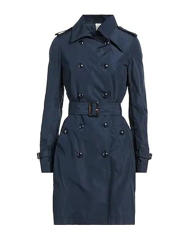 Navy blue Jacquard Full-length jacket