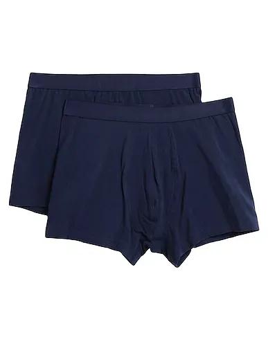 Navy blue Jersey Boxer ORGANIC COTTON BOXERS 2-PACK
