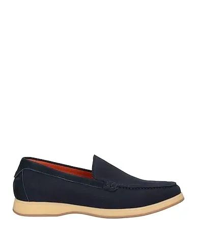 Navy blue Jersey Loafers