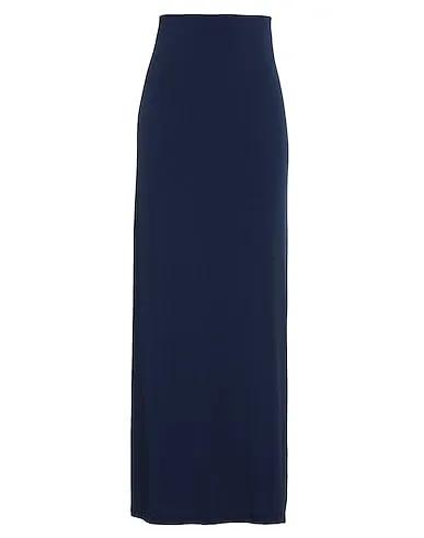 Navy blue Jersey Maxi Skirts