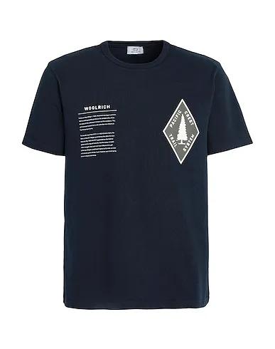 Navy blue Jersey T-shirt GRAPHIC PATCH TEE 
