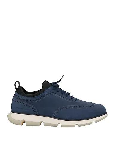 Navy blue Knitted Laced shoes