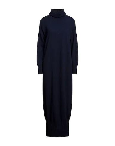 Navy blue Knitted Long dress