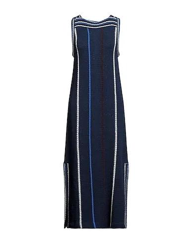 Navy blue Knitted Long dress