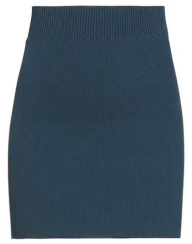 Navy blue Knitted Mini skirt