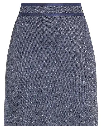 Navy blue Knitted Mini skirt