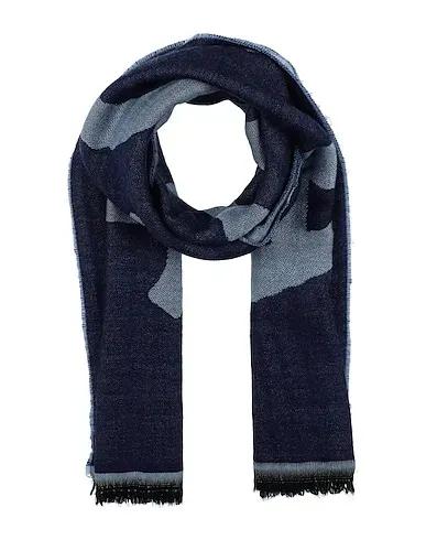 Navy blue Knitted Scarves and foulards