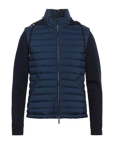 Navy blue Knitted Shell  jacket