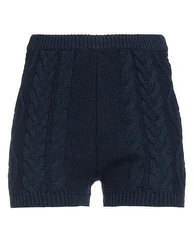 Navy blue Knitted Shorts & Bermuda