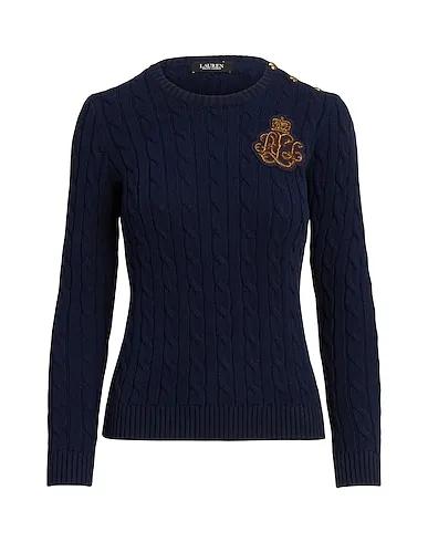 Navy blue Knitted Sweater BULLION CABLE-KNIT COTTON SWEATER
