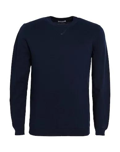 Navy blue Knitted Sweater LOGO CREWNECK 
