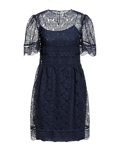Navy blue Lace Midi dress