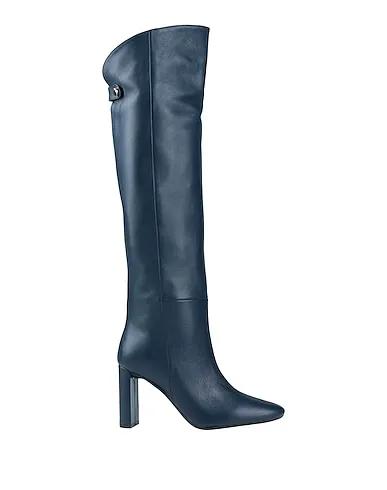 Navy blue Leather Boots
