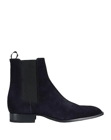 Navy blue Leather Boots