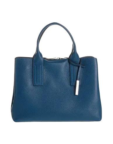 Navy blue Leather Handbag