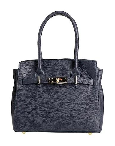 Navy blue Leather Handbag