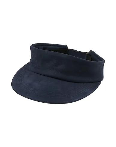 Navy blue Leather Hat