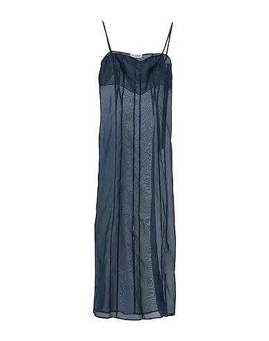 Navy blue Organza Midi dress