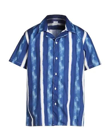 Navy blue Patterned shirt PRINTED CAMP-COLLAR S/SLEEVE OVERSIZE SHIRT
