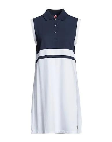 Navy blue Piqué Short dress