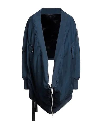 Navy blue Plain weave Shell  jacket