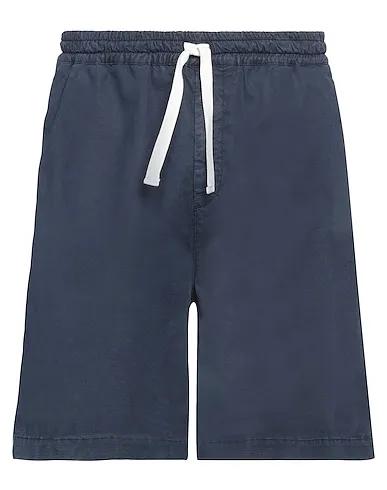 Navy blue Plain weave Shorts & Bermuda