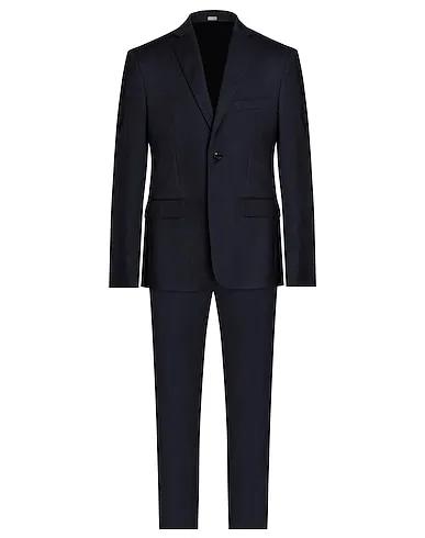 Navy blue Plain weave Suits