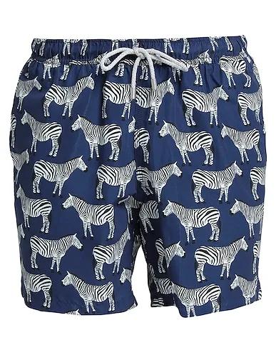 Navy blue Plain weave Swim shorts
