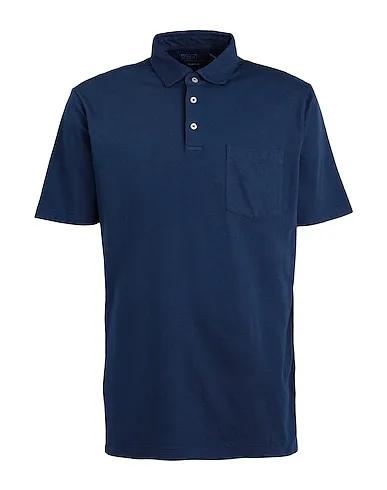Navy blue Polo shirt CLASSIC FIT COTTON-LINEN POLO SHIRT
