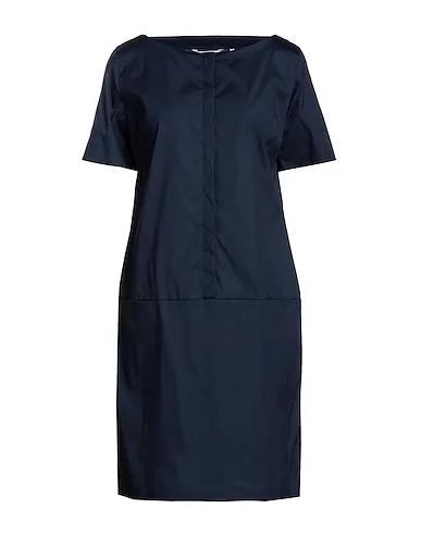 Navy blue Poplin Short dress