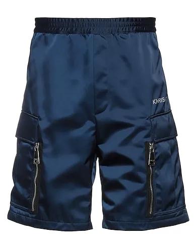 Navy blue Satin Shorts & Bermuda
