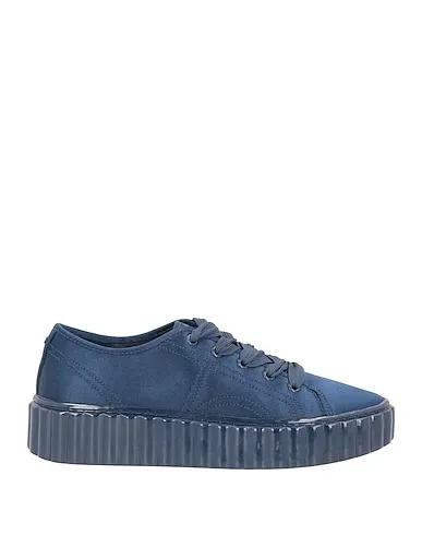 Navy blue Satin Sneakers