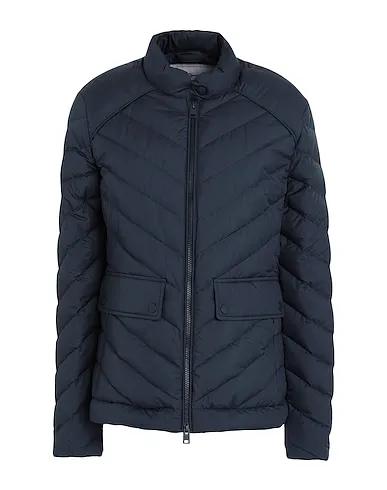 Navy blue Shell  jacket CHEVRON QUILTED SHORT JACKET