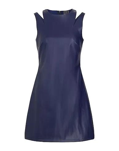 Navy blue Short dress CUT-OUT MINI DRESS & GLOVES

