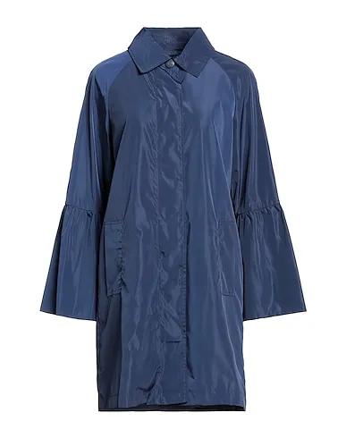 Navy blue Techno fabric Full-length jacket