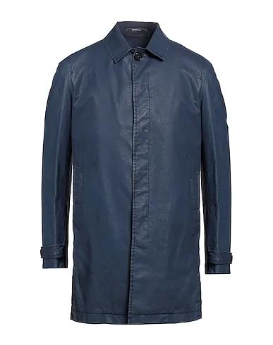 Navy blue Techno fabric Full-length jacket