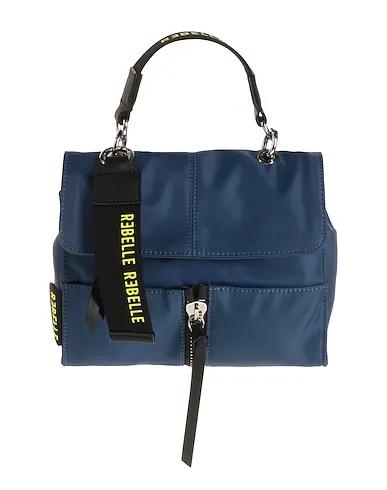 Navy blue Techno fabric Handbag