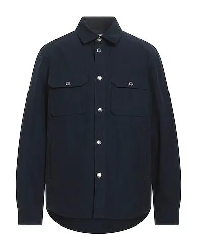 Navy blue Techno fabric Solid color shirt