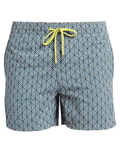 Navy blue Techno fabric Swim shorts