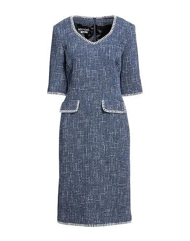 Navy blue Tweed Midi dress