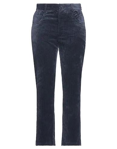 Navy blue Velvet Casual pants