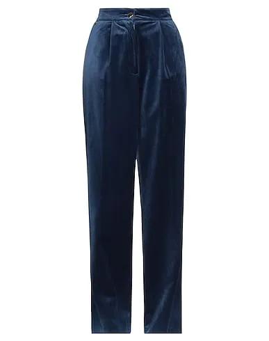 Navy blue Velvet Casual pants
