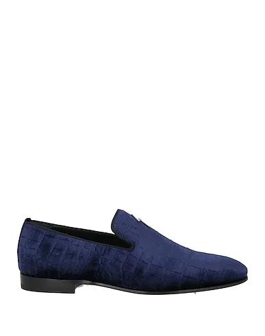 Navy blue Velvet Loafers